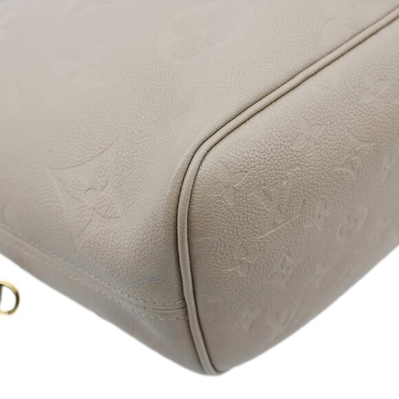 Louis Vuitton Neverfull MM Empreinte Leather Tote Shoulder Bag Beige - Picture 7 of 11